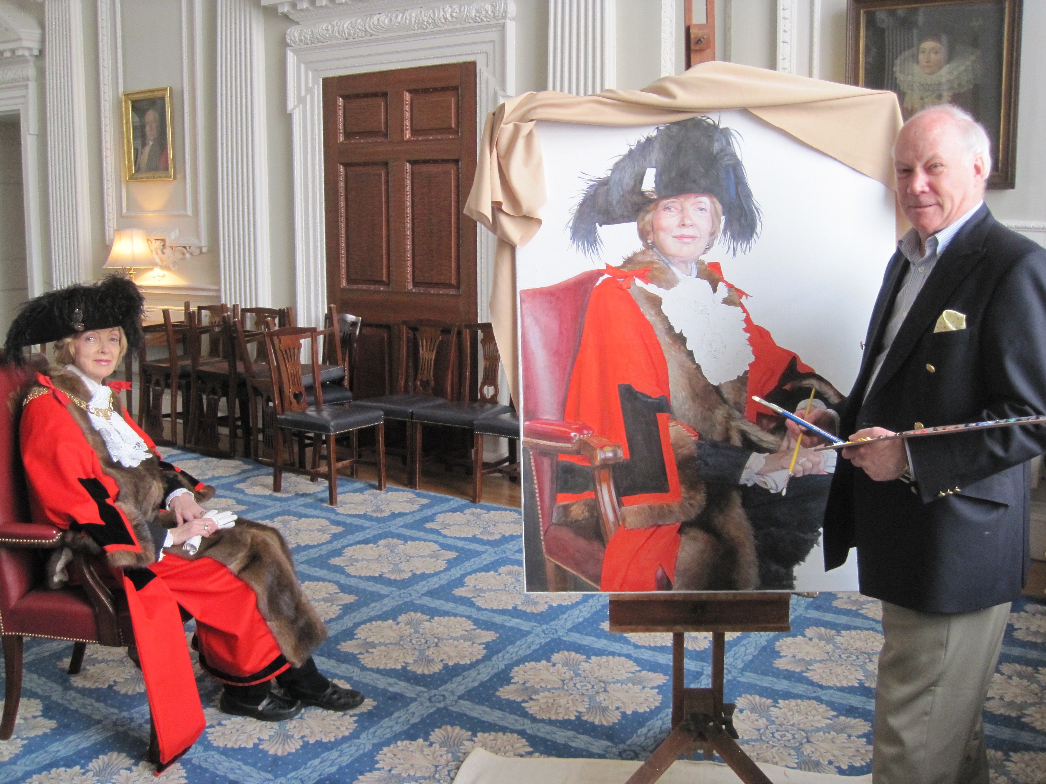 A Lord Mayor sitting for their portrait — the subject of the book